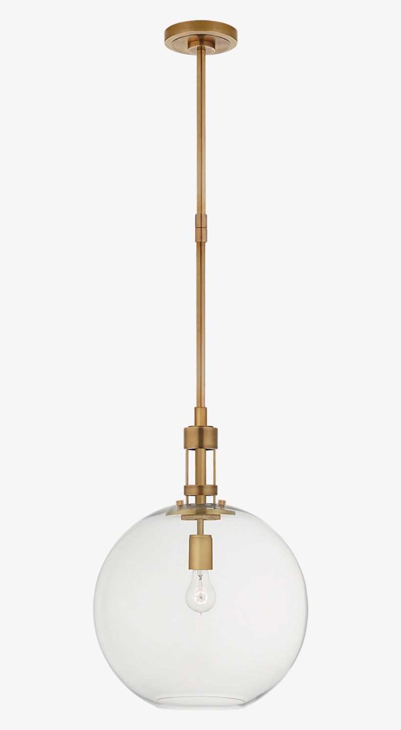 Gable Large Globe Pendant In Hand-rubbed Antique Brass - Visual Comfort Corporation Of America, transparent png #8530299