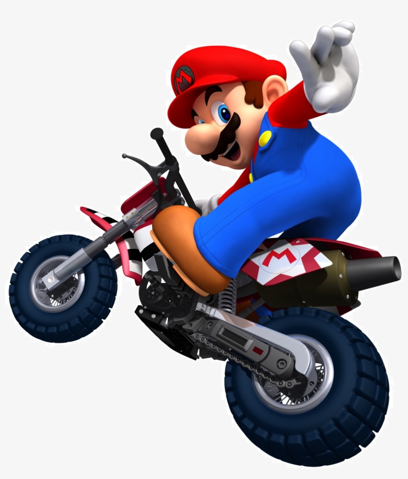 Mario And Luigi Bike - Mario Bros En Moto, transparent png #8530389