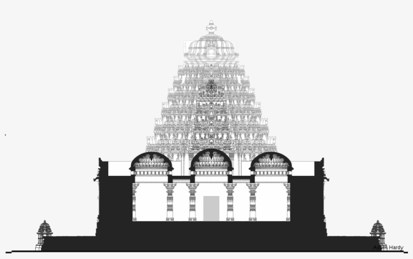 Design For Shree Kalyana Venkateshwara Temple, Venkatapura, - Indian Temple In Png, transparent png #8530482