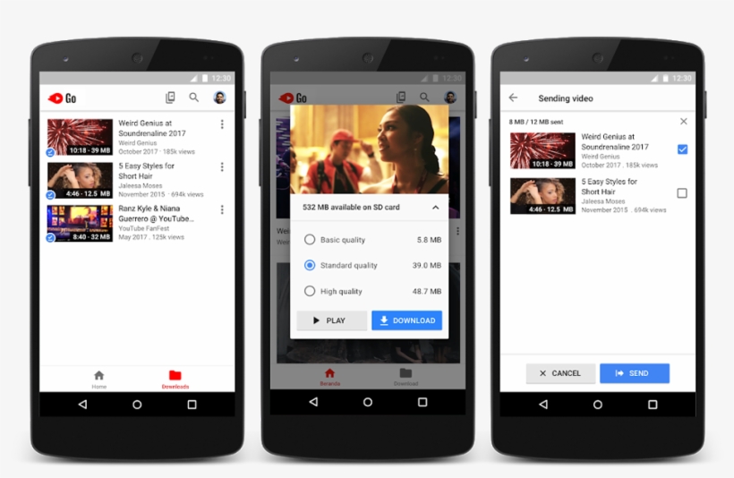 Download And Share Youtube Video Using Youtubego - Youtube Go, transparent png #8530672