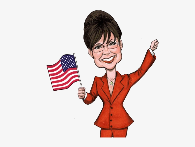 Caricatures Clipart Panda Free - Sarah Palin Cartoon Face, transparent png #8532344