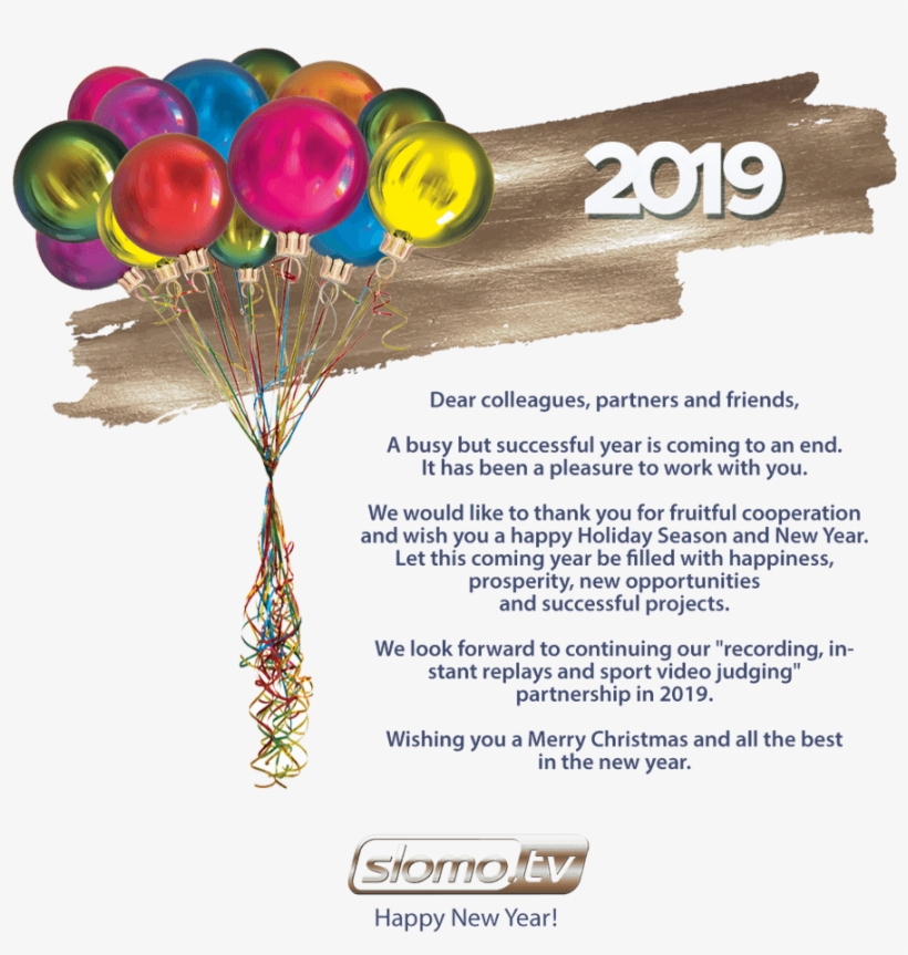 Merry Christmas And Happy New Year 2019 - Bead, transparent png #8532421