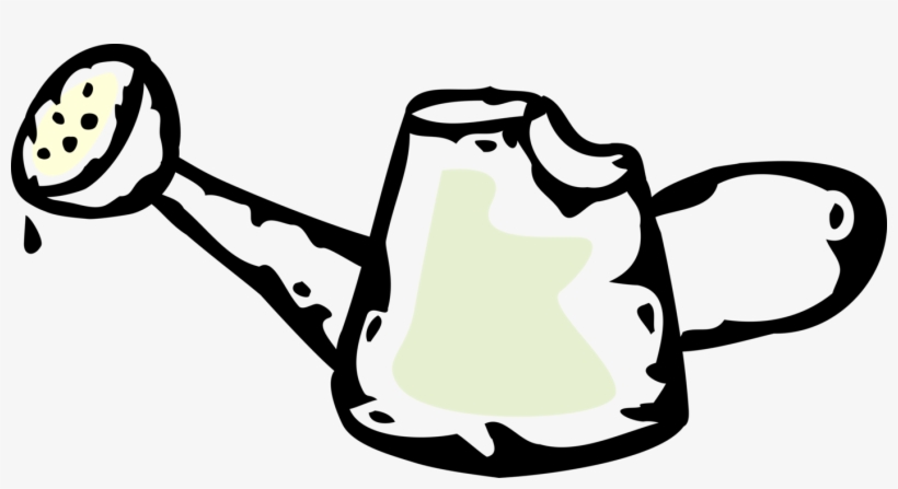 Vector Illustration Of Watering Can Or Watering Pot, transparent png #8532598