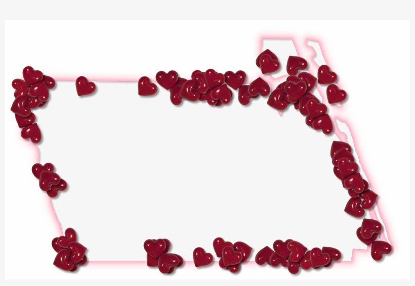 A Map Of Martin With A Pink Glow Outline And Randomly - Necklace, transparent png #8532910