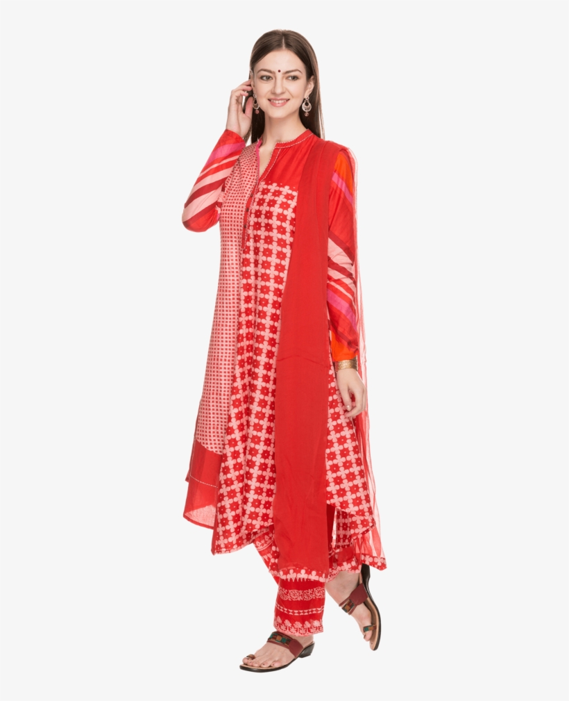 Womens Cotton Palazzo Suit - Silk, transparent png #8533420