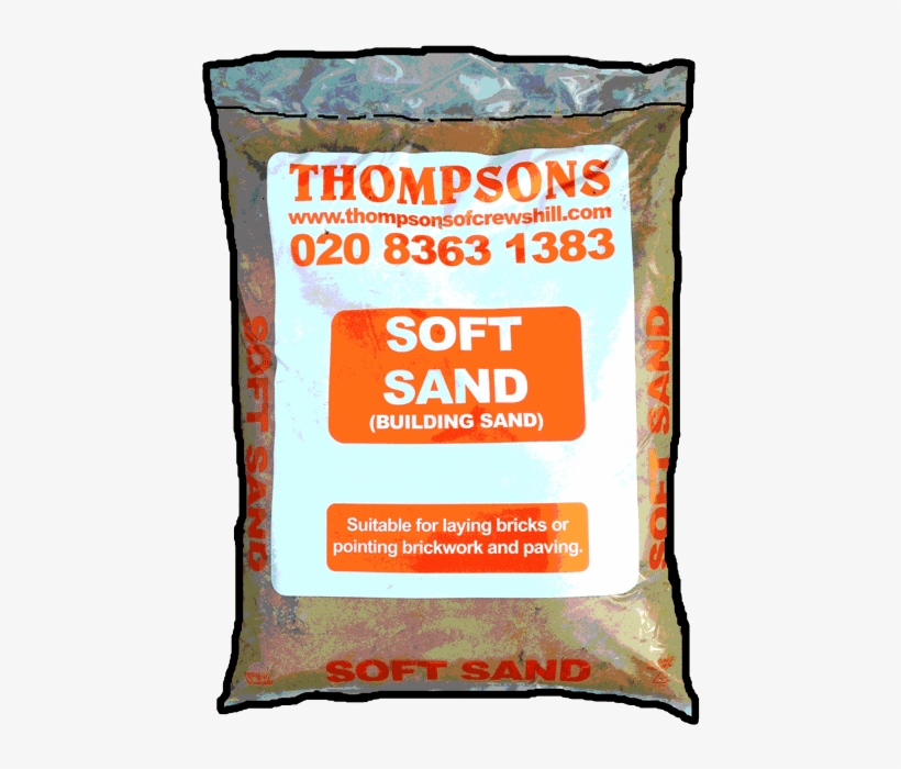 Soft Sand Bag - Building Sand 25kg Bags, transparent png #8533599