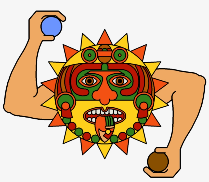 Mayan Clipart Mayan Temple - Mayan Sun God Cartoon, transparent png #8534578
