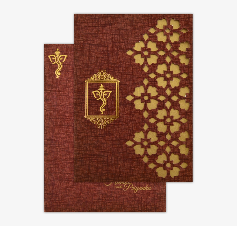 Hindu Wedding Cards - Motif, transparent png #8535278
