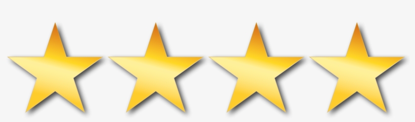 Four Out Of Four Star Reviews - Etoile Png 3d, transparent png #8536025