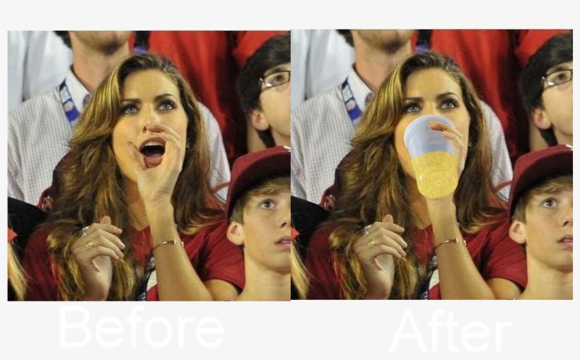 Since Guys Are Always Ready To Photoshop A Cock In - Aj Mccarron Girlfriend College, transparent png #8536155