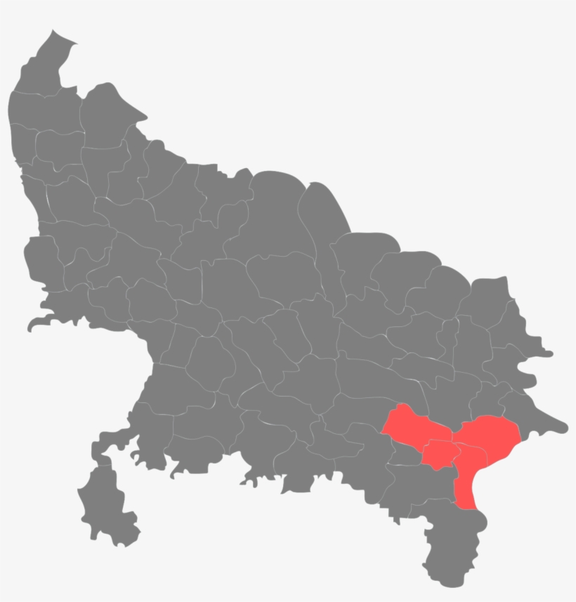 Varanasi In Uttar Pradesh Map, transparent png #8536226