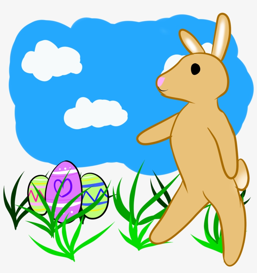Easter Bunny T-shirt Design - Cartoon, transparent png #8537115