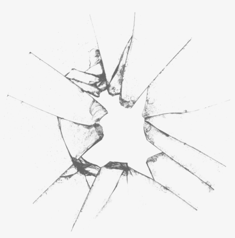 Grey Tumblr Png Editpng - Broken Glass Pic Png, transparent png #8537446