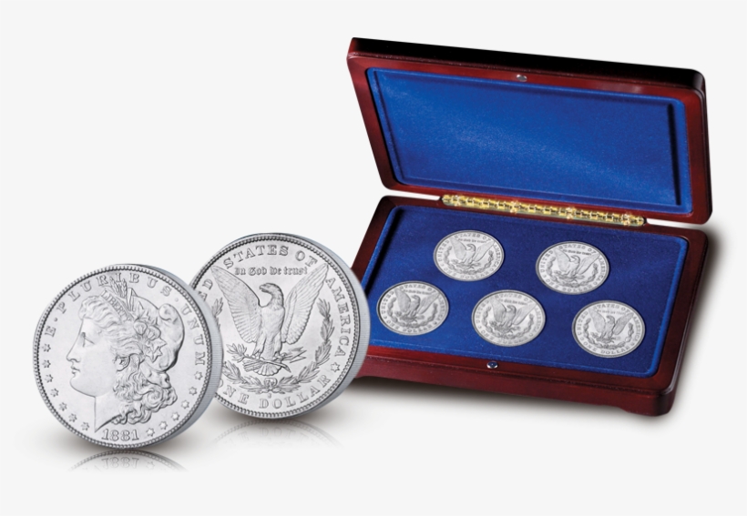 Morgandollarsettet Med 5 Mynter - Quarter, transparent png #8538586