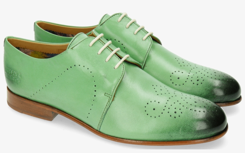 Derby Shoes Sally 1 Salerno Mint - Suede, transparent png #8538821