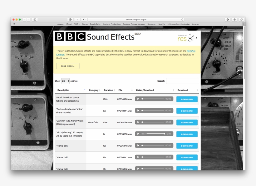 Bbc Just Released 16,016 Sound Effects For Free - Bbc, transparent png #8539377