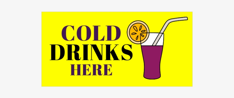 Basic Cold Drinks Here Vinyl Banner - Guinness, transparent png #8539492