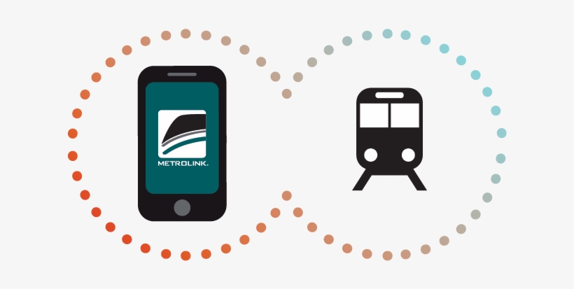 The Metrolink App Connects With Metro Rail - Train, transparent png #8539658