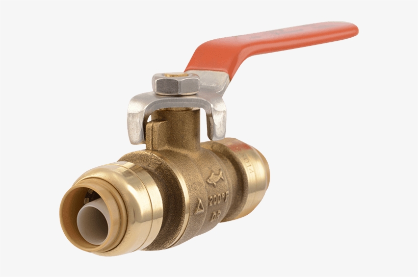 Brass Push Ball Valve - 1 2 Sharkbite Ball Valve, transparent png #8539724