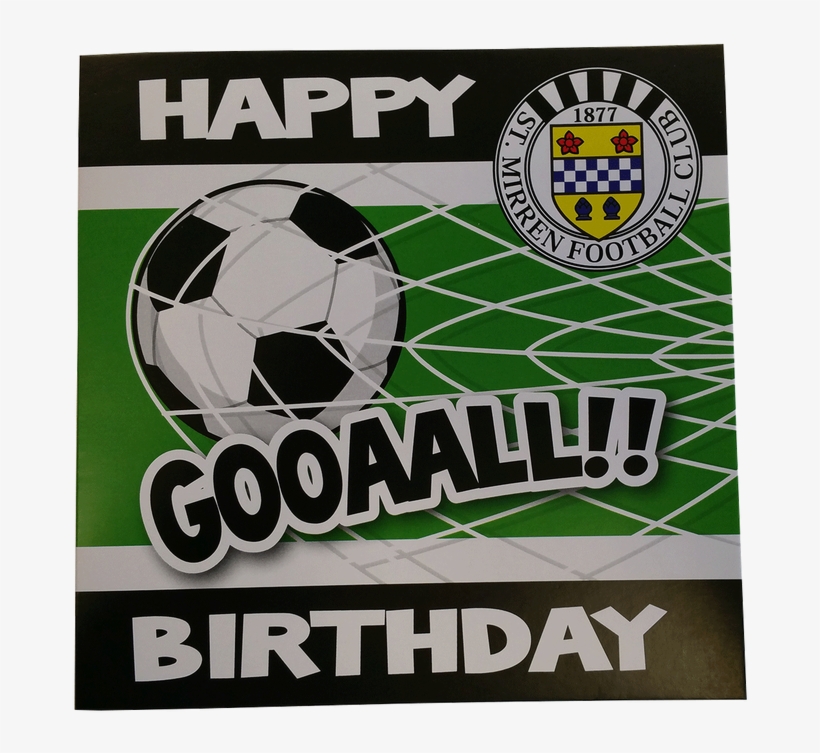 Happy Birthday Card - St Mirren Badge, transparent png #8539851