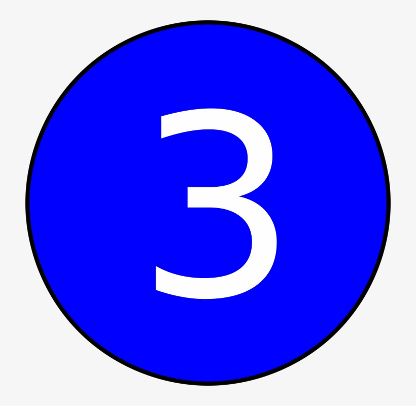Transportation Metro Train Line 3 Blue - Circle, transparent png #8539937