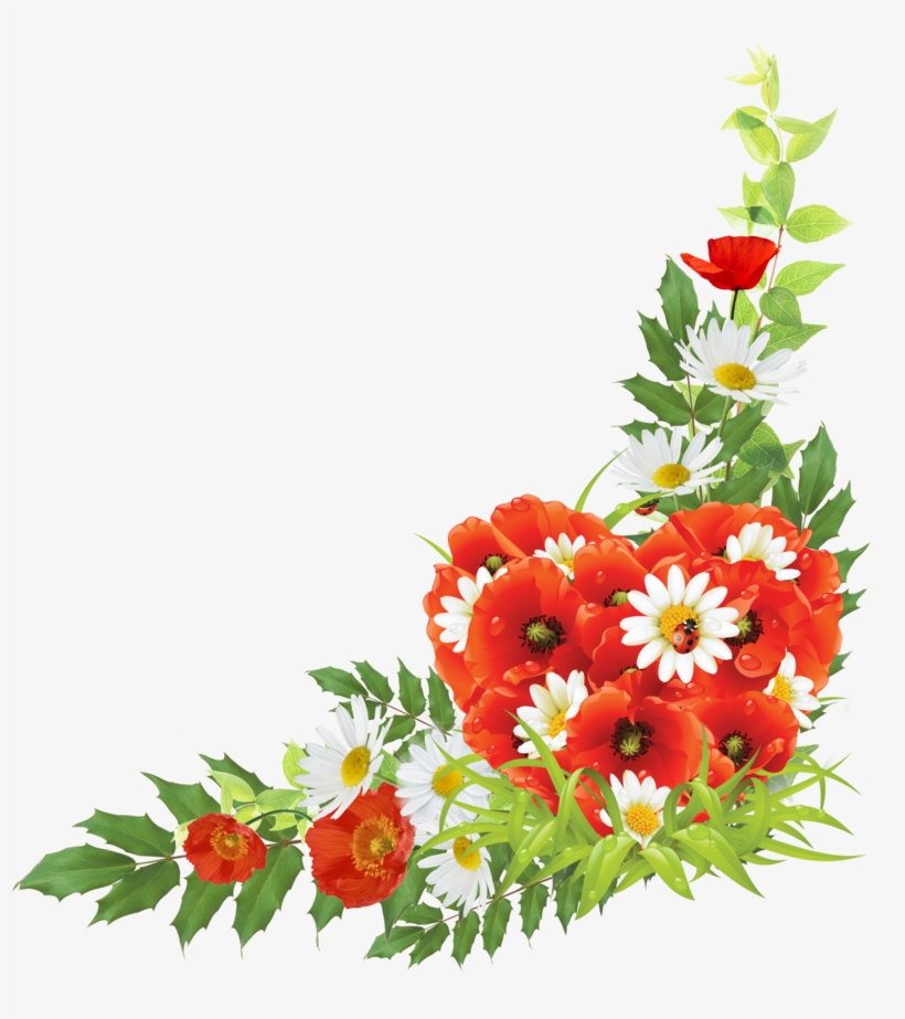 Corner Android Flowers Free Frame - Corner Flower Design Png, transparent png #8540873