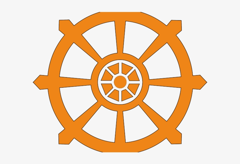 Zen Clipart Budha - Hinduism Dharma Symbol, transparent png #8541132