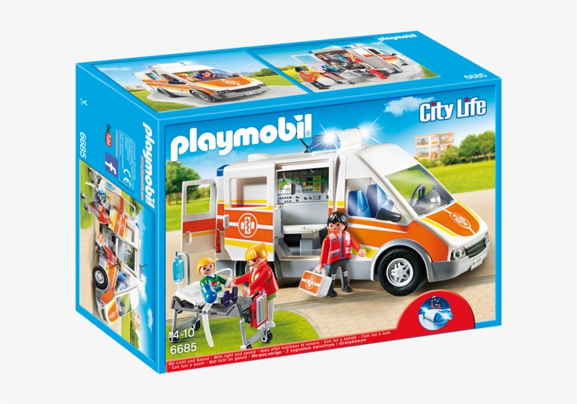 Ambulance Playmobil 6685, transparent png #8541161