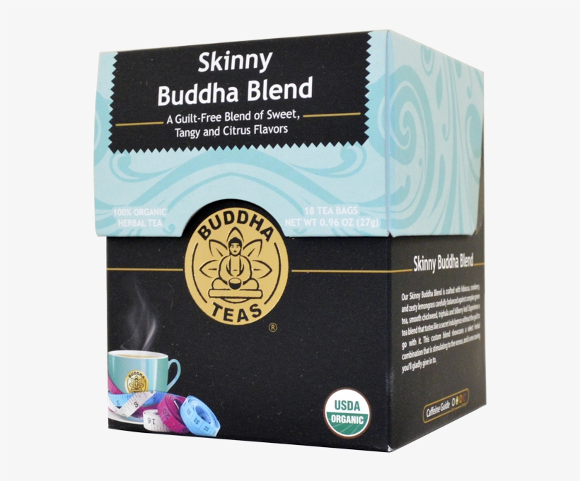 Buddha Tea Organic Skinny Blend Tea 18 Bag - Buddha Teas Tea, transparent png #8541350