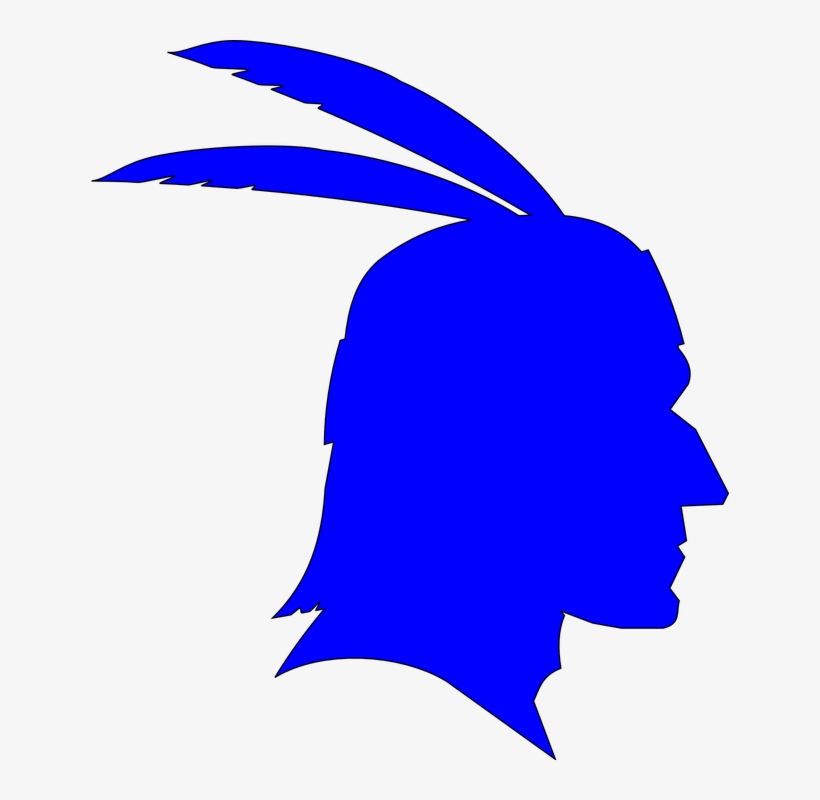 Indian Clipart Transparent - Native American Head Silhouette, transparent png #8541400