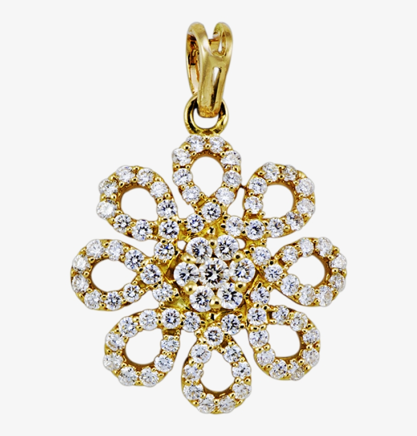 Classic Swirls Diamond Pendant - Jewellery Diamond Pendant Set Png, transparent png #8541514