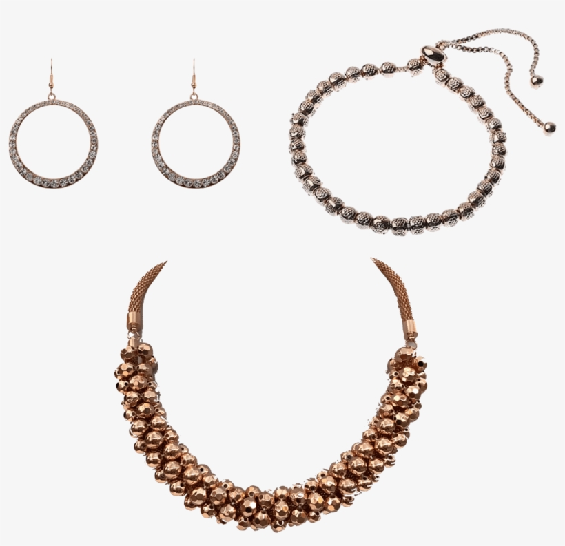 Jeminee Jewellery Rose Gold Sophisticated Gift Set - Bracciali Con Perline, transparent png #8541540