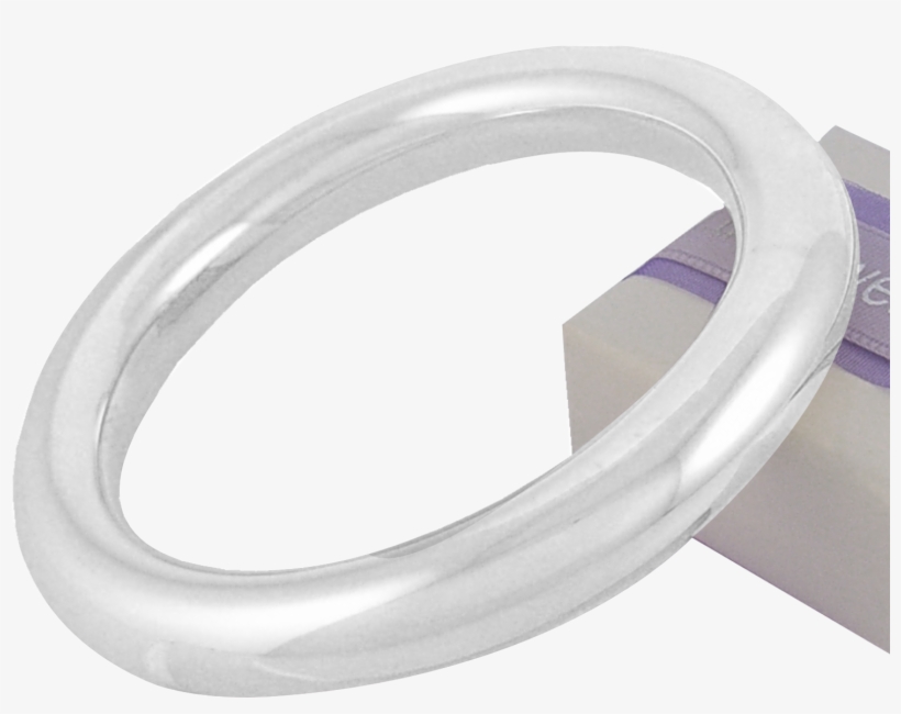 Sterling Silver 10mm Round Golf Bangle All Sizes Available - Bangle, transparent png #8541821
