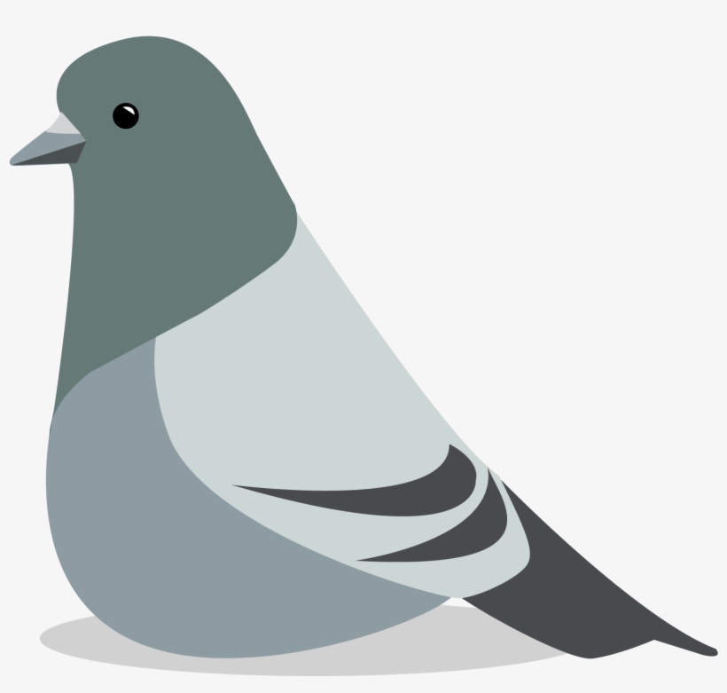 A Clean Vector Image Of Our Mascot 'pete The Pigeon' - Stock Dove, transparent png #8541952