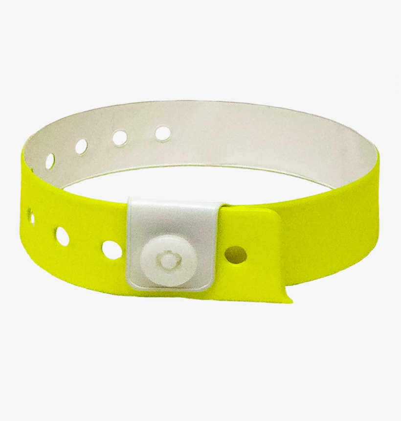 500 Solid Yellow Vinyl Wristbands - Belt, transparent png #8542361