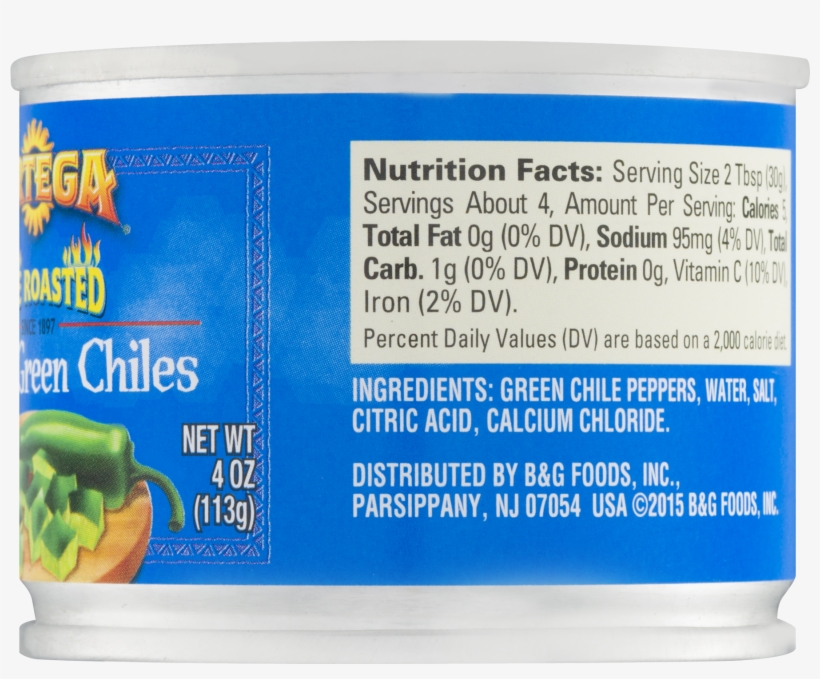Can Green Chilies Nutrition, transparent png #8542441