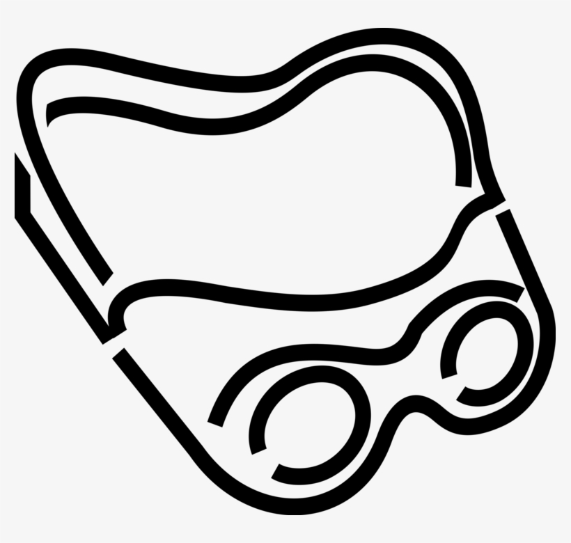 Vector Illustration Of Goggles Or Safety Glasses Provide, transparent png #8543269