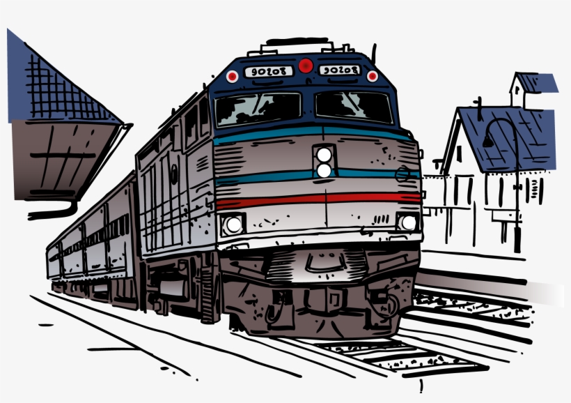 Train Rail Transport Railroad Gambar Kereta Api Animasi Free Transparent Png Download Pngkey