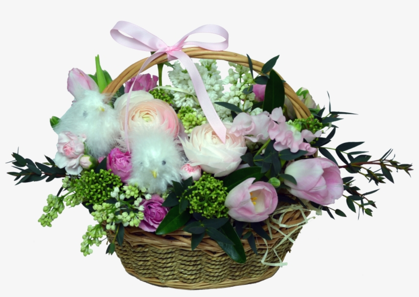 Easter Basket Flower Shop Studio Flores - Bouquet, transparent png #8543609