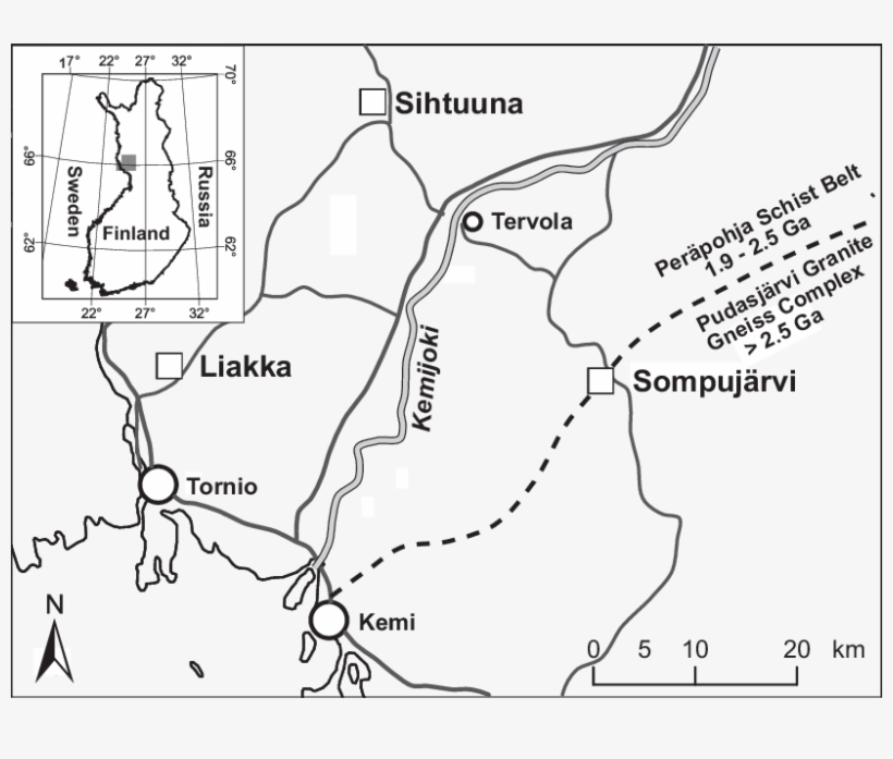 The Location Of The Test Sites Of Liakka, Sihtuuna - Diagram, transparent png #8544252