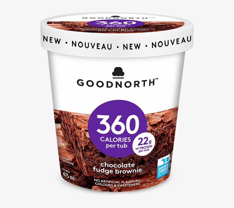 Goodnorth Chocolate Fudge Brownie - Ice Cream, transparent png #8544979