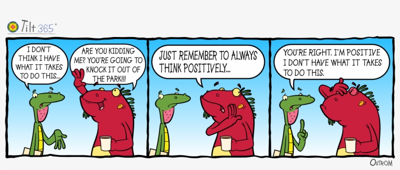 Self-doubt Is Ruining Your Life - Cartoon, transparent png #8546355