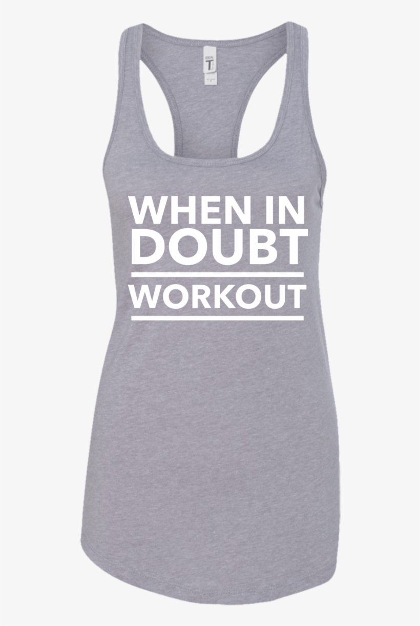 When In Doubt Work Out Tank - Active Tank, transparent png #8546418