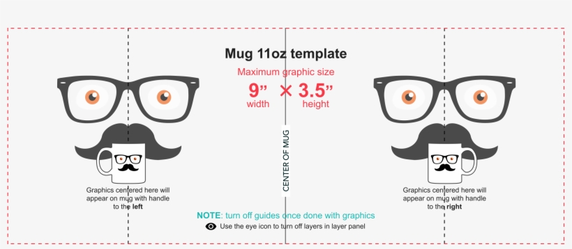 Can't Seem To Align Text To Coffee Mug Template Using - Cartoon, transparent png #8547233