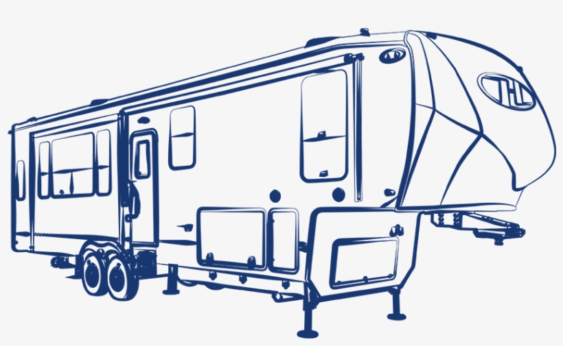 5th Wheel - 5th Wheel Camper Drawing, transparent png #8547537
