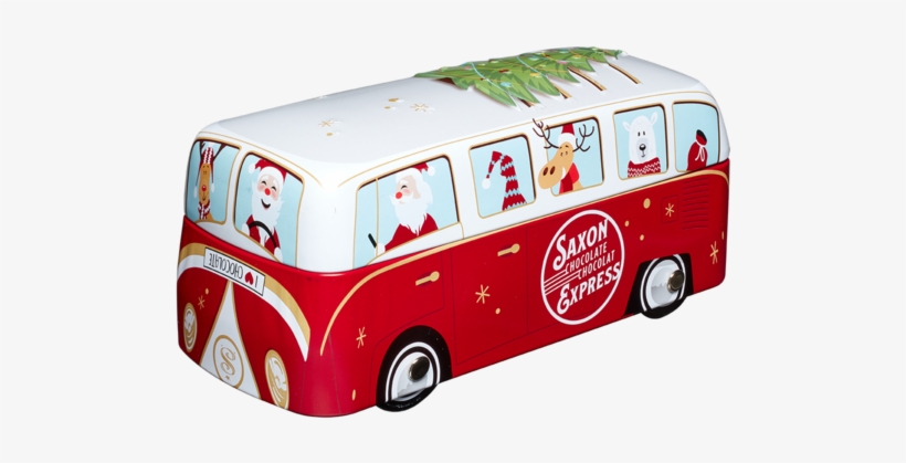 Holiday Camper Van Tin With Milk Chocolate Stars Sold - Tour Bus Service, transparent png #8547733