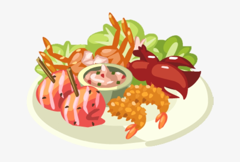 Seafood Cartoon Png Free Transparent Png Download Pngkey