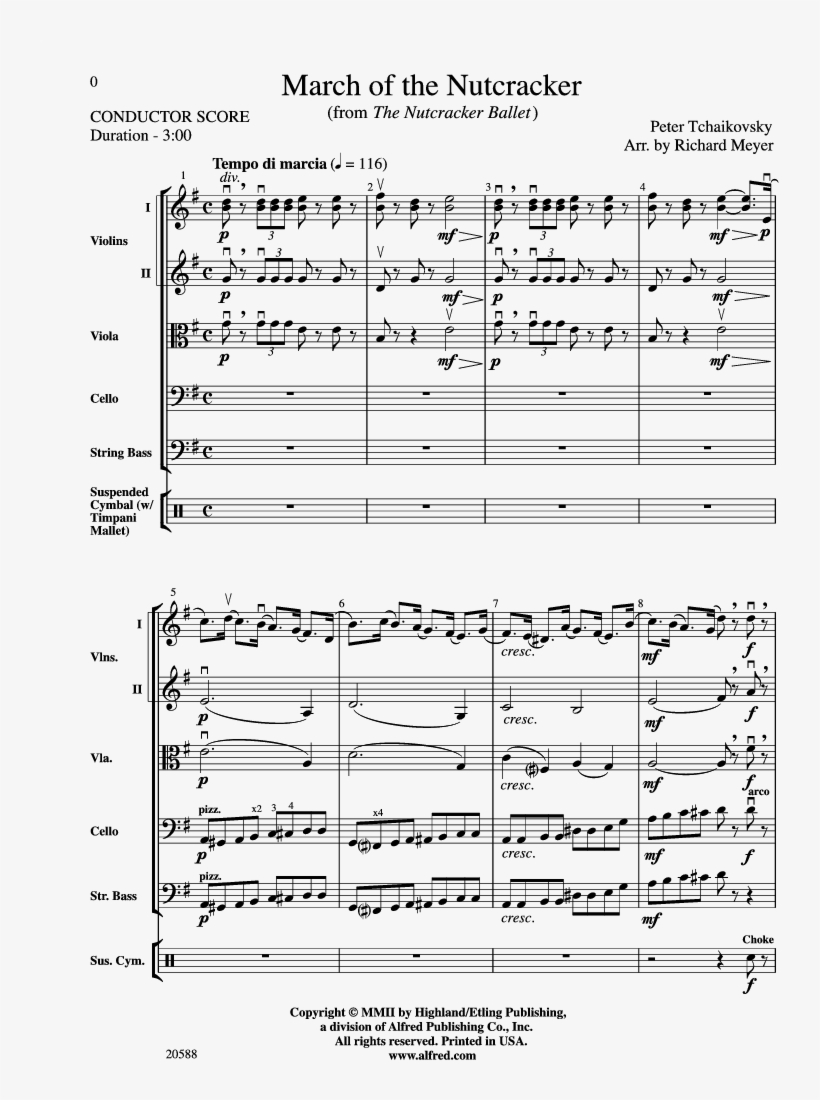 March Of The Nutcracker Thumbnail - Let's Get Loud Partitura, transparent png #8548951