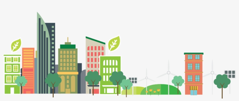 Cityscape Clipart Urban Population - Living In The City Clipart, transparent png #8549146