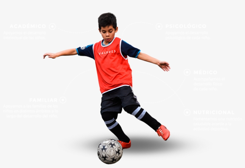 Mentor Valores - Niño Futbol Png, transparent png #8549592